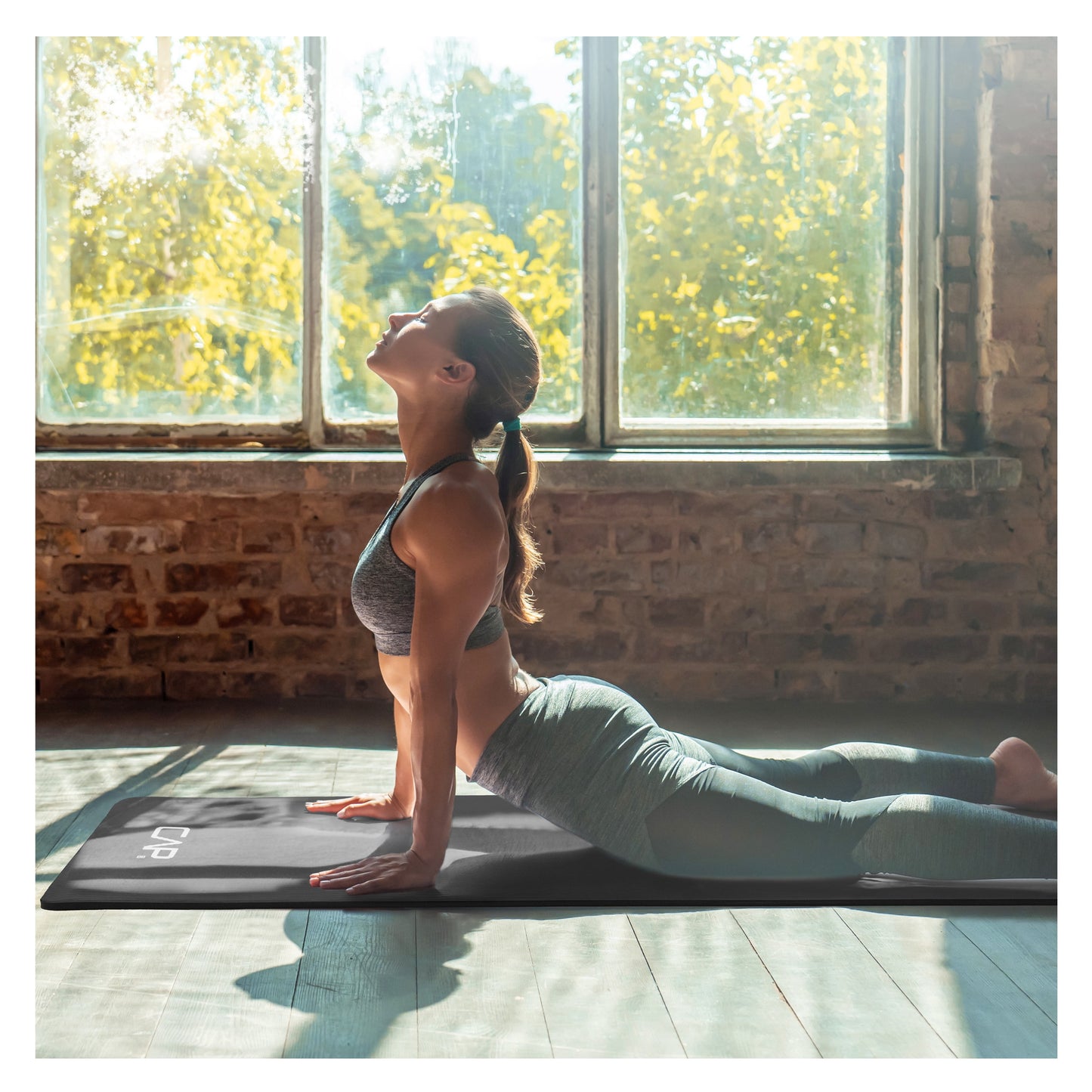 High Density Exercise Mat with a Carry Strap