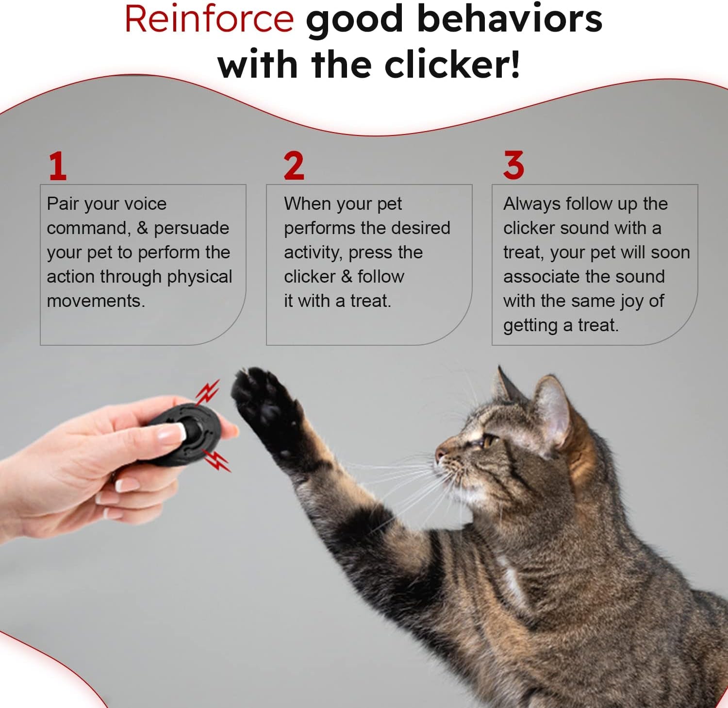 Pet Training Clicker & Whistle Set With Lanyard (3-Pack) - Adjustable Frequency Long-Range Behavior & Bark Control, Training Accessories for Dogs & Puppies 